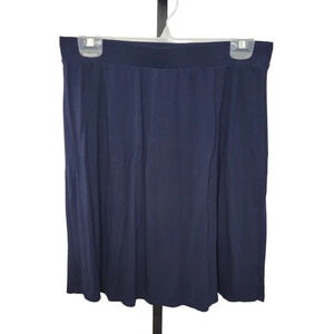 Cleo Navy  Stretch Flowy Skirt